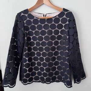 Kate Spade dark blue back circle  top Size 8
